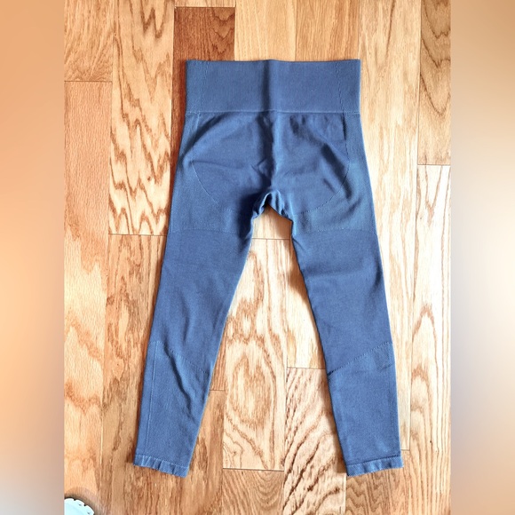 Women's High-Rise Ribbed Seamless 7/8 Leggings - JoyLab - Blue - Medium - Picture 4 of 13